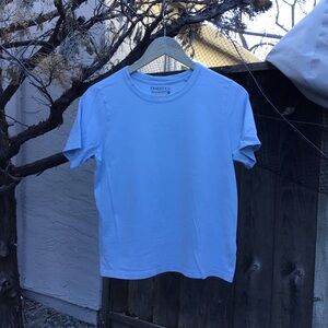 Faherty Sunwashed Organic Cotton Womens Small Light Blue T Shirt